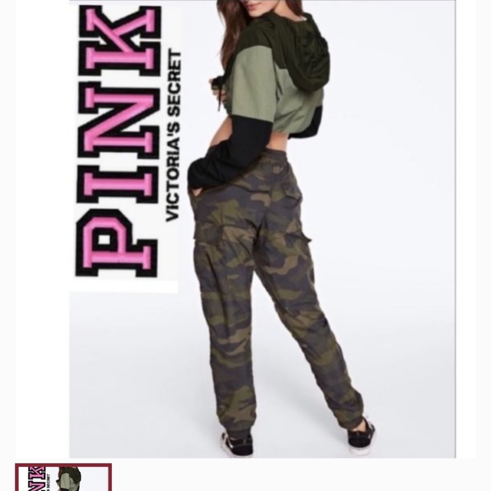 Victoria's Secret PINK Nylon Cargo Pants sz XS